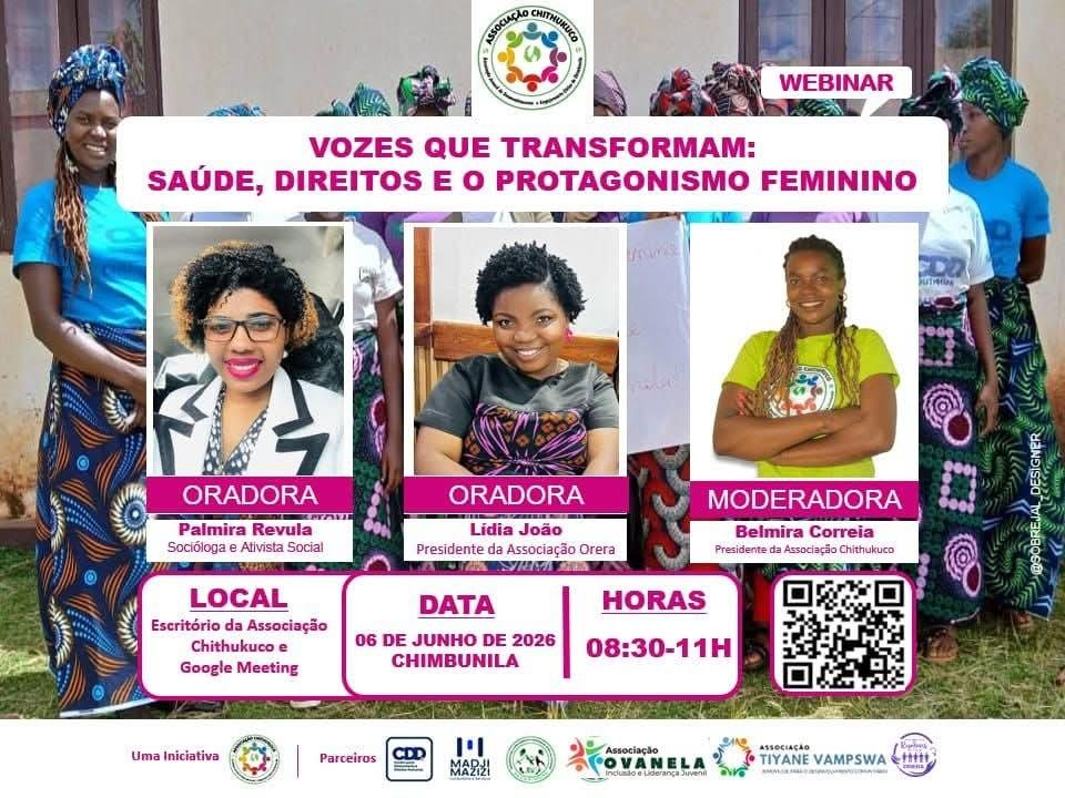 Realização de Webinar - Saúde, Direitos e Protagonismo Femenino
